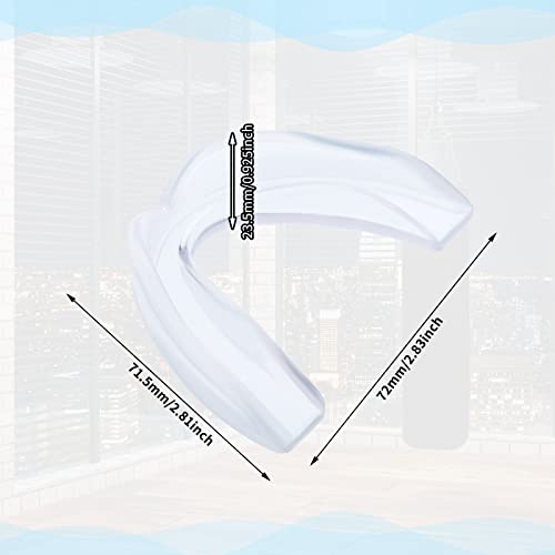Kathfly 50 Pcs Football Mouth Guards Bulk Sports Mouthpieces - color: Clear