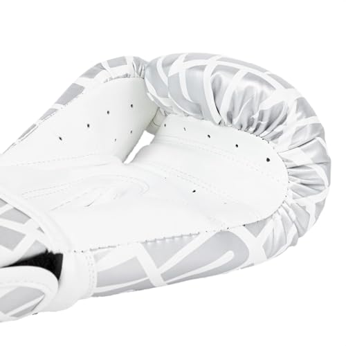 Venum Contender 1.5 XT Kids Boxing Gloves - color: White-Silver, size: 6-Ounce
