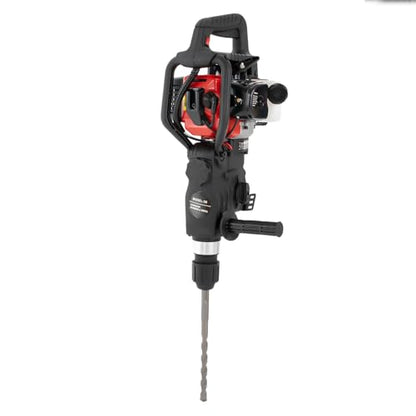 33CC 2 Stroke Gas Powered Demolition Jack Hammer, 3-in-1 Gasoline Hammer Drilling Machine Breaker Punch Drill Chisels Heavy Duty Gasoline Concrete Breaker Rock Drill for Crushing, Chiseling