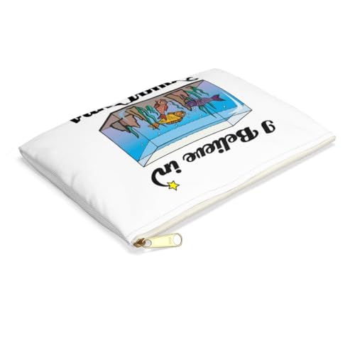 3dRose I Believe In Aquariums Accessory Pouch Large - size: Large