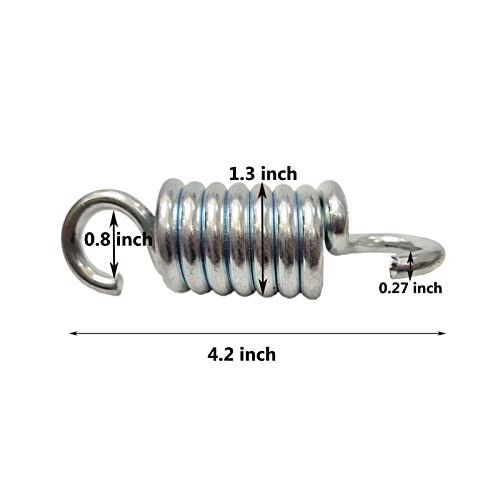 Porch Swing Springs Hangers Heavy Duty-Chair Spring - Heavy Duty Suspension Hangers Ceiling Mount Porch Swings (2pcs 750Lbs Version) - color: 2 Pack Silver