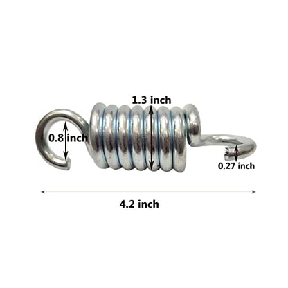 Porch Swing Springs Hangers Heavy Duty-Chair Spring - Heavy Duty Suspension Hangers Ceiling Mount Porch Swings (2pcs 750Lbs Version) - color: 2 Pack Silver