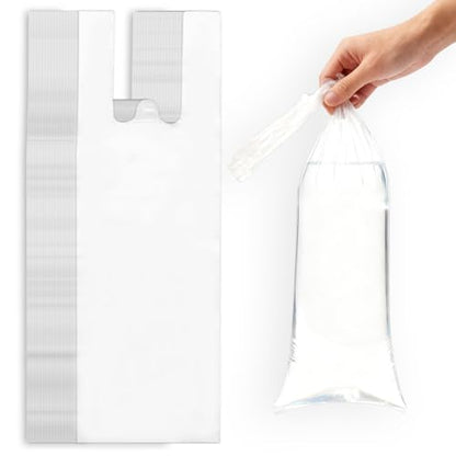 100PCS Clear Shipping Bags, Fish Bag 1500ml PE Plastic Emergency Portable Disposable Urine Drainage Bag for Travel, Traffic Jams, Camping, Patient, Kids(7.6x23.7Inch/17x60cm)