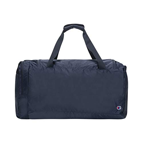 Champion Unisex Adult Champion Logo Duffel Bags, Navy/Scarlet, One Size US - color: Navy/Scarlet, size: One Size