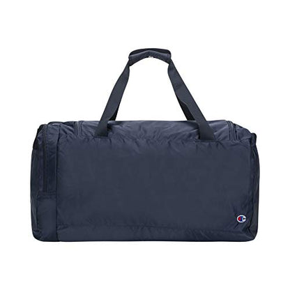 Champion Unisex Adult Champion Logo Duffel Bags, Navy/Scarlet, One Size US - color: Navy/Scarlet, size: One Size