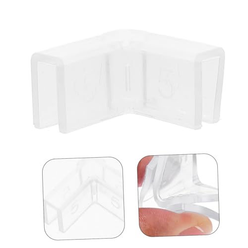 YARNOW 10Pcs Transparent Aquarium Corner Guards Shaped Fish Tank Edge Protectors Durable Multifunctional Bumpers for Aquariums Furniture Appliances