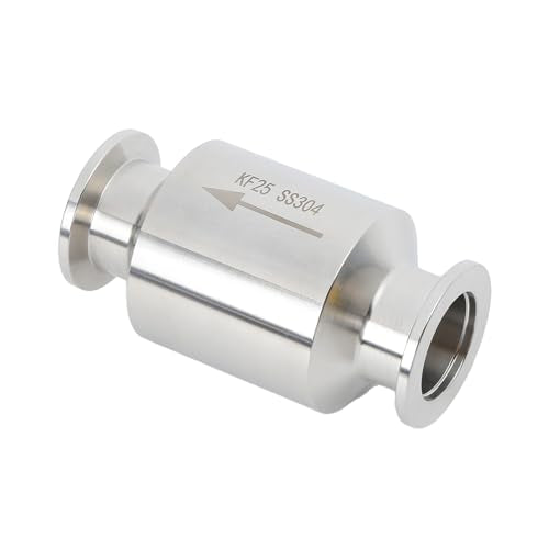KF-25 Vacuum Pump Check Valve, Stainless Steel 304, Non-Return One Way for Vacuum Pump(KF-25 Flange 40mm)
