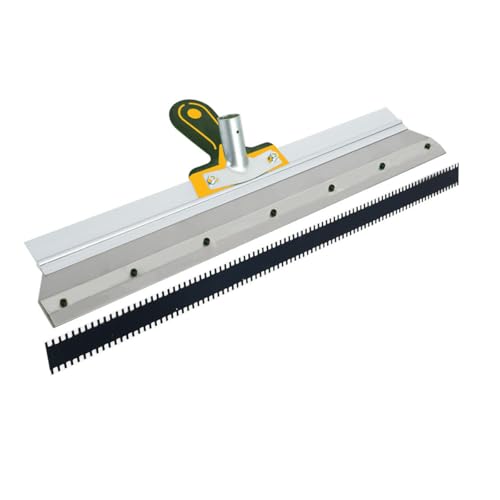 Epoxy Self-Levelling Cement Tool,22 inch Stainless Steel Scraper,Epoxy Flooring Paint Tool Epoxy Cement Concrete Self Leveling Flooring Rake Construction Tools