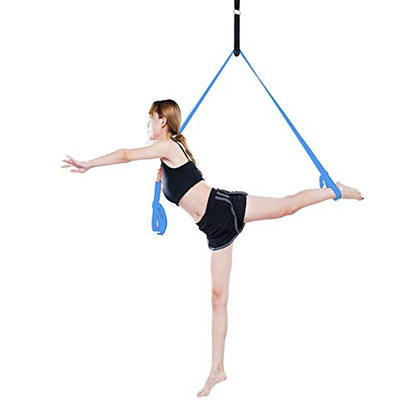 Yoga Stretch Strap - to Improve Leg Stretching - Perfect Home Equipment for Ballet, Dance, Warm upand Gymnastic Exercise - Excellent Gift for Your Friends, Children, and Loved Ones - color: Light blue
