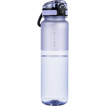 32oz Clear Tritan Water Bottle with Chug Lid - color: Lavender