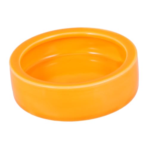 Garneck Crawler Crawling Pet Feeding Bowl Orange Shrimp Food Basin Design for Fish and Reptiles Non-Escape Feeder Dish