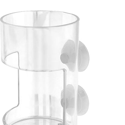Fish Feeder Acrylic Dish Tray Fish Tank Prevent Water Turbulence Assembled Shrimp Feeder Worm Feeder Cherry Shrimp, Cylinder - color: Cylinder