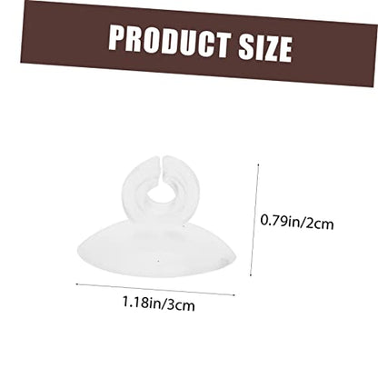 Happyyami 25pcs Aquarium Cups for Airline Tubing Fish Tank Accessories Strong Hold for Air Tubing for Smooth