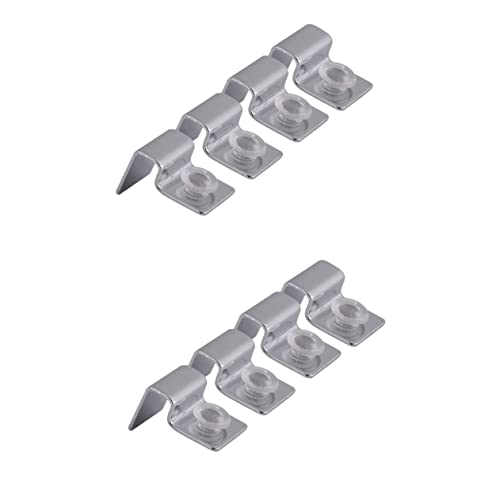 NOLITOY 2sets Aquarium Clips 6mm Fish Tank Glass Cover Holders Tank Lid Support Clips 4pcs*2