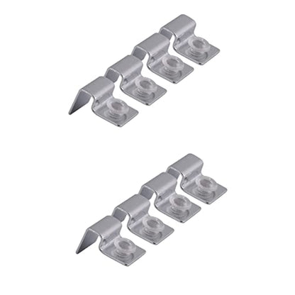 NOLITOY 2sets Aquarium Clips 6mm Fish Tank Glass Cover Holders Tank Lid Support Clips 4pcs*2