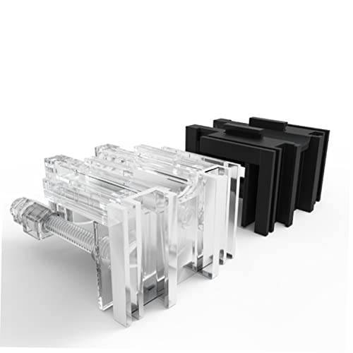 GANAZONO Multifunctional Acrylic Inlet Outlet Clamp for Fish Tank Transparent Holder for Secure Water Clips Easy to Install Durable and Space-Saving Aquarium Accessory
