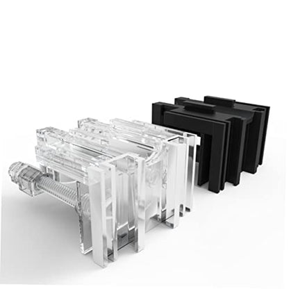 GANAZONO Multifunctional Acrylic Inlet Outlet Clamp for Fish Tank Transparent Holder for Secure Water Clips Easy to Install Durable and Space-Saving Aquarium Accessory