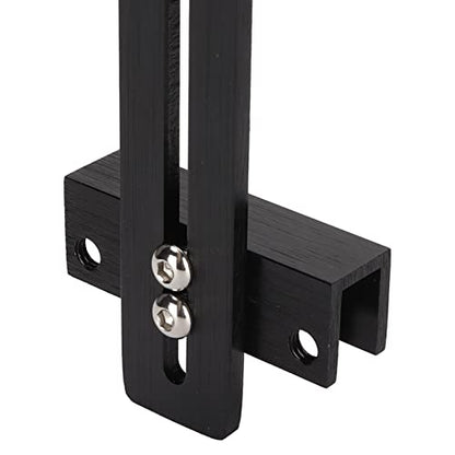 Aquarium Light Stand Adjustable Height 12 to 24 Inches Universal Mount for Fish Tank Lighting Bracket Supports 15 Lbs Weight Black Finish for Stable Light Fixing in Large Deep Aquariums