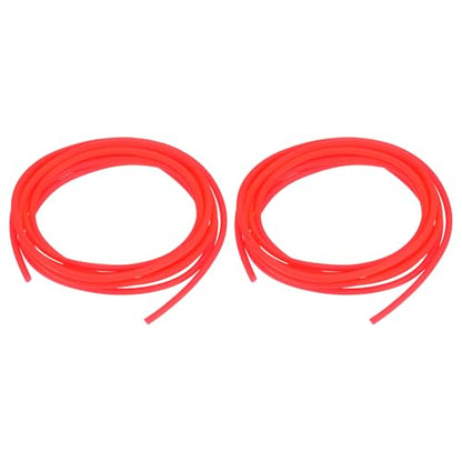Pump Tubing, 4mm ID x 6 mm OD 9.8ft Aquarium Hose,(Red, 2 Pack), Intended for Saltwater Reef Tank/Aquarium Pump Fluid Transfer/Replacement Tubing for Container - color: Red