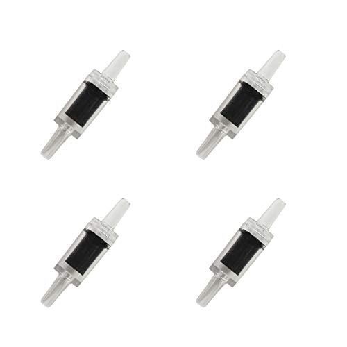 Aquarium 50 Feet Standard 3/16" Black Flexible Airline Tubing with Black Plastic Connectors for Fish Tank,Terrariums, and Hydroponics - size: 50 Feet with connectors
