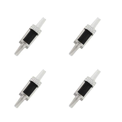 Aquarium 50 Feet Standard 3/16" Black Flexible Airline Tubing with Black Plastic Connectors for Fish Tank,Terrariums, and Hydroponics - size: 50 Feet with connectors