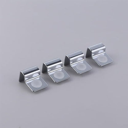 Kopida 4Pcs Household Fish Tank Brackets Glass Lid Clips Aquarium Cover Holders Silver Stainless Steel Aquariums Lid Support Aquarium Accessories