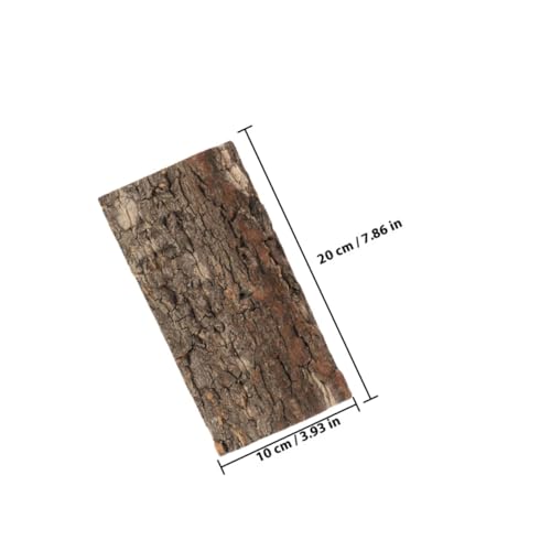 3pcs Natural Cork Reptile Background Panels Terrarium Bark Backdrop for Fish Tanks and Reptile Cages Reusable Habitat Decoration for Lizards Snakes Tortoises and Amphibians