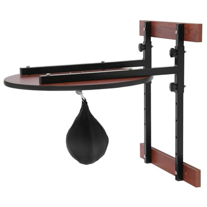 Speed Bag Platform Kit 360 Swivel, Heavy Duty Boxing Equipment, Adjustable Height Wall Mount Professional Fitness Ball Reaction Training Kit for Exercise and Fitness