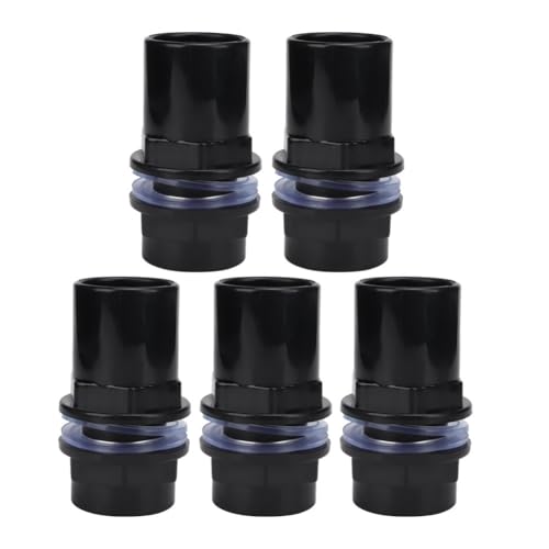 5Pcs PVC Aquarium Pipe Connectors Hexagonal Ends with Rubber Seal for Fish Tank Tubing Leak-Proof Air Pump Fittings(Inner Diameter 32mm) - size: Inner Diameter 32mm