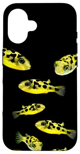 Pea Puffers Pufferfish Aquarium Fish Tank Lovers Design Case for iPhone 16