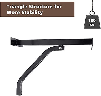 Heavy Bag Stand Punch Bag Bracket,Heavy Duty Standard Wall Bracket Steel Mount Hanger Wall Mount Hanging Punching Bag Stand Punch Bag Holder Boxing Frame Punching Bag Stand Hanger for Home Gym Fitness