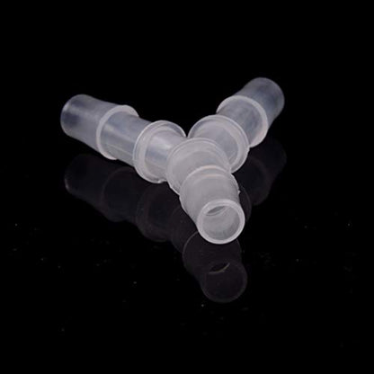 Plastic Barb Equal Y Tee 1/2" hose ID Polypropylene pipe connectors Plastic Joint Splicer Mender Adapter Union Boat Water Air Aquarium O2 Fuel (pack of 5)