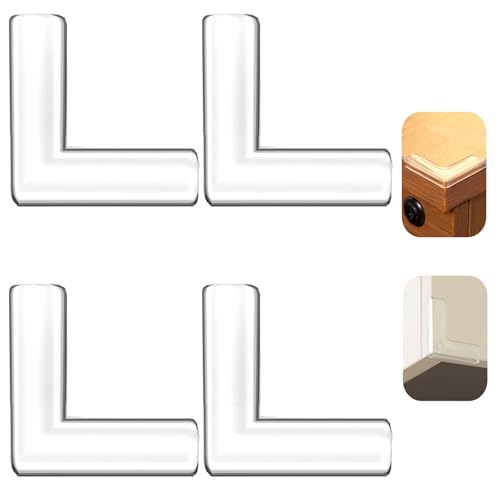 4pcs Corner Protectors, Corner Guards to Cover Sharp Furniture | Corner Guards Bumpers to Prevent Collision, Anti-Collision Pads, Suitable for Table, Cabinet, and Window Corner