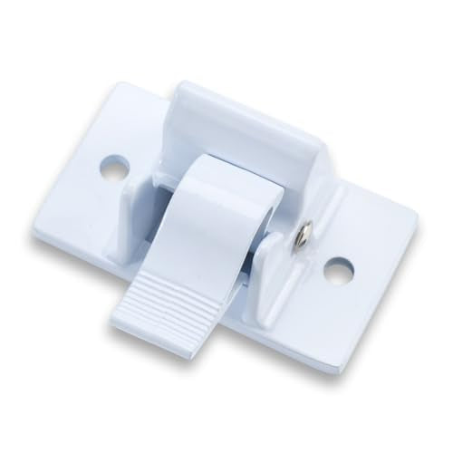 2PC 3104653.005 RV Awning Bottom Mounting Bracket White | Steel & aluminum build, rust-proof, with sealing gasket, fits 8300 8500 9000 awnings