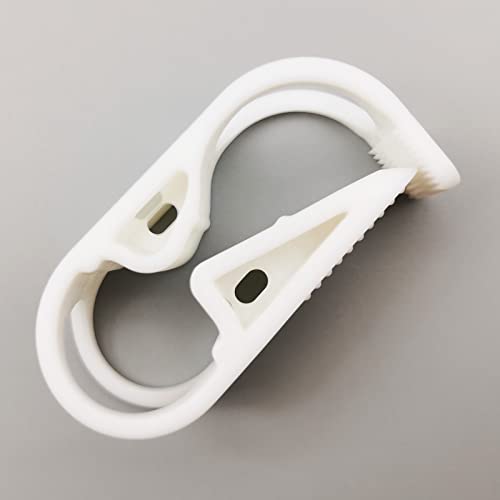10PCS PBT Plastic Tubing Clamp 140 Degree Celsius Heat Resistant Adjustable Tube Clip Laboratory Industrial Flow Control Hose Clamp - size: for tube OD 1/2''-3/4'' (12-18mm)PBT