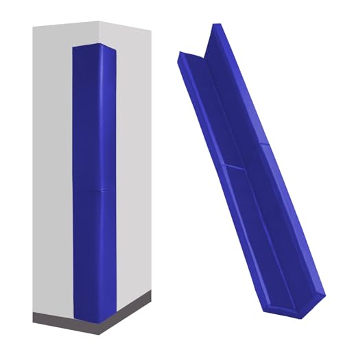 Padding Corner Guards - Heavy Duty Wall Corner Protection Padding Safety Edge Protectors - Durable 2 Sides - color: Blue, size: 2"x 5"x 72"