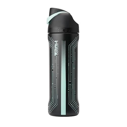 Owala Tron FreeSip Stainless Steel Water Bottle 24 oz Black - color: Tron, size: 24 Ounces