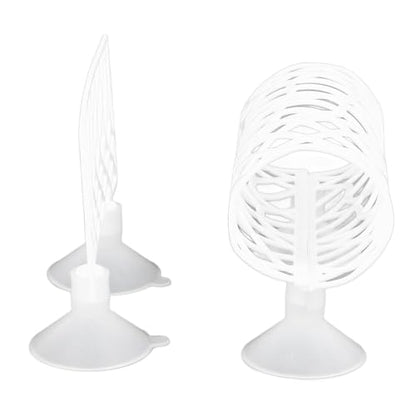 Betta Fish Toys, Betta Fish Tank Accessories Decorations, Betta Tunnel Swim Tube Soft Edged Betta Hammock Bed Shrimp Guppies Hideout Betta Shelter Toys with Suction Cup(White)