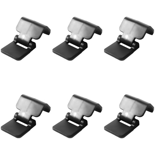 6 Pcs Terrarium Lock, Black Plastic Clips for Aquarium & Reptile Cages, Old Version Escape Prevention Latch, Long-Lasting, Fits 0.7 in / 1.7 cm Lids