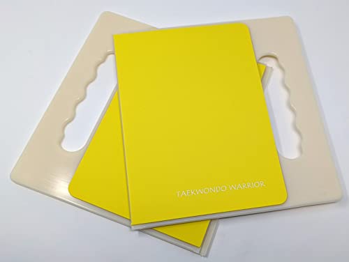 Martial Arts Rebreakable Board with Handles! Perfect Upgraded Board with Handles for Kids & Adults, Ideal for Martial Arts, Taekwondo, Karate! - color: Yellow