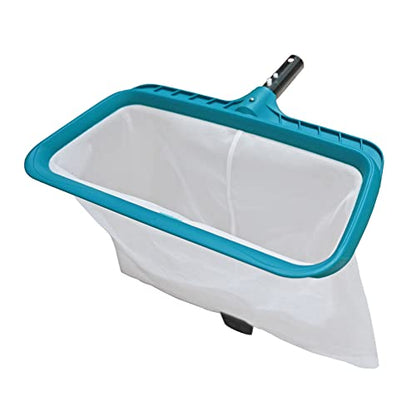 Professional Pool Skimmer Net, Heavy Duty Swimming Leaf Rake Cleaning Tool with Deep Fine Nylon Mesh Net Bag - Fast Cleaning,Easy Scoop Edge,Debris Pickup Removal (No Pole)