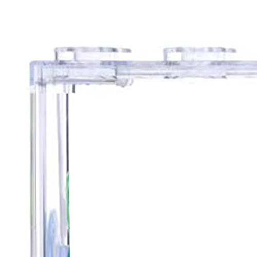 Portable Mini Betta Fish Tank, Small Plastic Acrylic Aquarium with Lid for Desktop, Transparent Travel Fish Bowl for Goldfish Shrimp, Easy to Clean and Carry