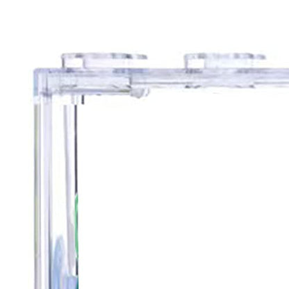 Portable Mini Betta Fish Tank, Small Plastic Acrylic Aquarium with Lid for Desktop, Transparent Travel Fish Bowl for Goldfish Shrimp, Easy to Clean and Carry