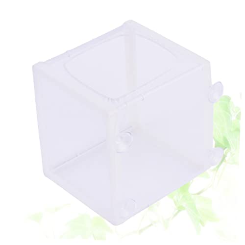 LIOOBO Incubation Net Net Water Aquarium Suction Fish Isolation Breed Tank Separator Fish Tanks Breeding Hatchery Small Incubator Cup White