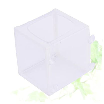 LIOOBO Incubation Net Net Water Aquarium Suction Fish Isolation Breed Tank Separator Fish Tanks Breeding Hatchery Small Incubator Cup White
