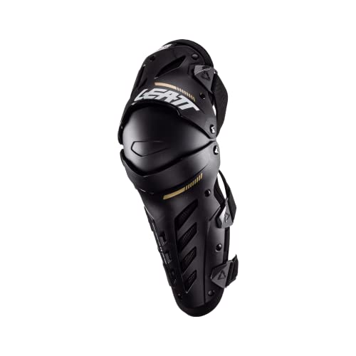 Leatt 2022 Dual Axis Knee Guards (XX-LARGE) (BLACK) - color: Black, size: XX-Large