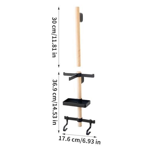 Bicycle Equipment Rack – Solid Wood Wall Holder, Gear Storage Organizer, Helmet Shoe Glasses Stand | Mounted Wall Display, Compact Storage Solution for Cycling Accessories and Gear - size: Perforated version
