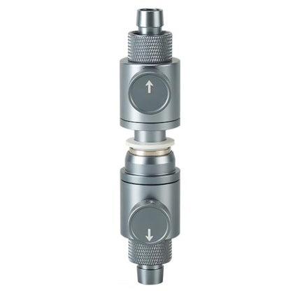 DONGKER Aquarium Double Tap Connector,Aluminum Alloy Quick Release Double Tap Valve with Water Flow Control Knob for Aquarium 12mm/16mm/20mm I.D. Water Pipe - size: 12mm