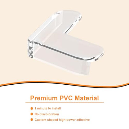 HOWAWU Clear Corner Guards 16 Pack, Corner Protector Baby, Corner Protectors for Sharp Edges - Furniture Table Edge Safety Bumpers Proofing Transparent