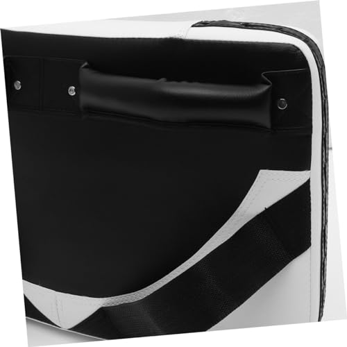 Kick Pad Curved Taekwondo Training Shield Absorption for Kickboxing and Martial Arts Suitable for All Ages Black and White Small